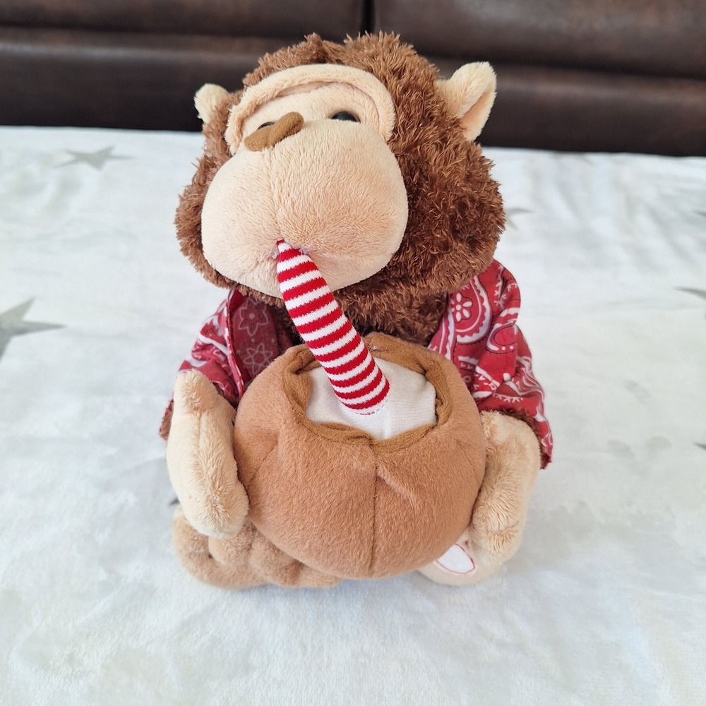 Holiday‎ Living Plush Monkey Sings Pina Colada Escape Song